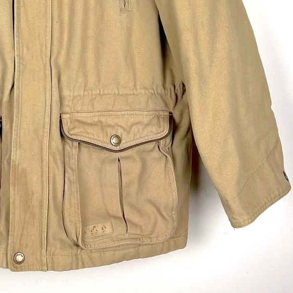 Cabela’s | Canvas Chore Barn Coat Fleece & Quilted Lined Tan | L - Picture 3 of 16